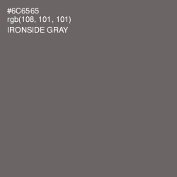 #6C6565 - Ironside Gray Color Image